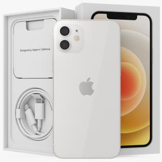 Apple iPhone 12 Unboxed White 3D model