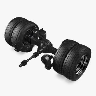 3D Heavy Duty Truck Rear Axle