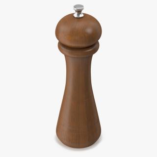 3D Wooden Pepper or Salt Mill