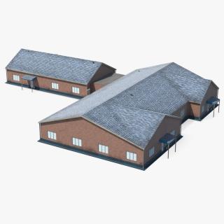 3D Factory Building 2 model