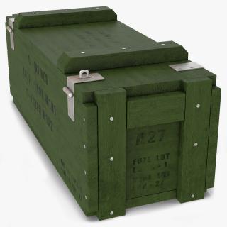 3D Military Anti-Tank Mine Wooden Crate