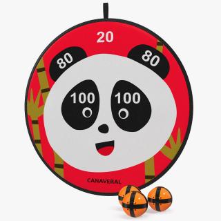 3D Canaveral Panda Velcro Dartboard Game Set