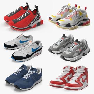 Brand Sneakers Collection 4 3D