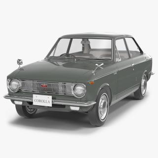 Toyota Corolla E10 1966 Simple Interior Gray 3D model