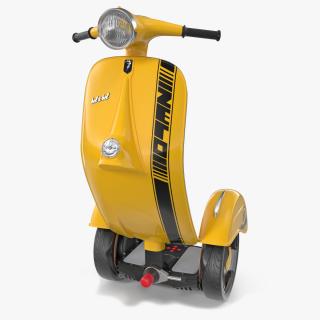 Z-Scooter Vespa Yellow Rigged 3D model