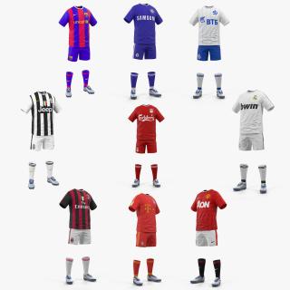 3D Soccer Uniforms Collection 2 model