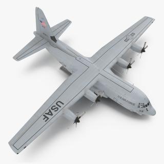 3D Lockheed C 130 Hercules US Military Transport with Humvee M1151(1)