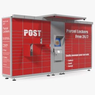 Post Parcel Lockers 3D model