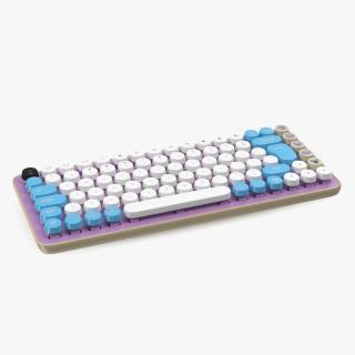 3D model Mechanical Keyboard with Emoji Keys