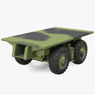 3D model 4 Axle Platform Camo