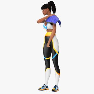 Medical Ice Pack on Girls Shoulder 3D model