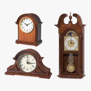 Antique Clocks Collection 2 3D