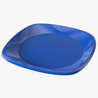 3D Solo Squared Plastic Plate Blue