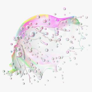 3D model Soap Bubble Burst Stage 6