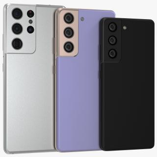 Colored Smartphone Set 3D