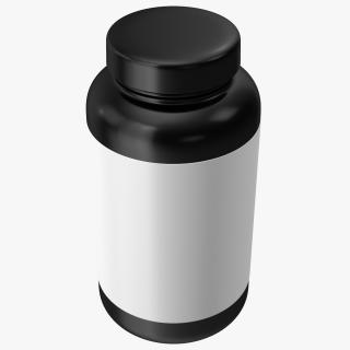 Omega3 Plastic Jar Blank 3D model