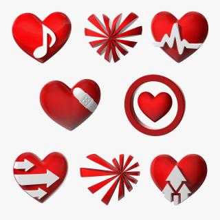 3D model Heart Emojis Collection 4