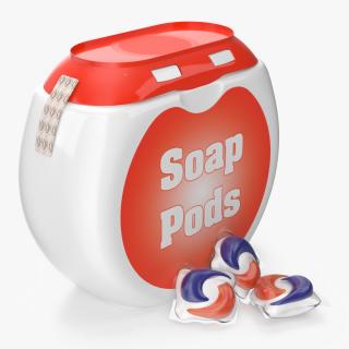 Detergent Soap Pods Pack 3D model