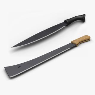 3D model Machete Knifes Collection