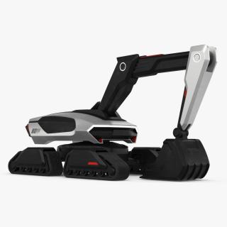 Futuristic Excavator Machine New 3D