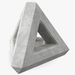 Concrete Breakwater Pyramid 3D