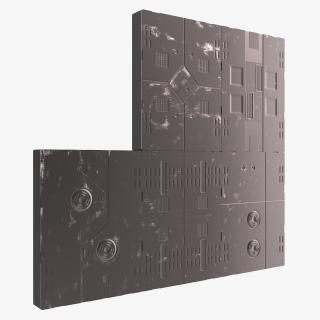 3D Sci-Fi Anodized Panels Set