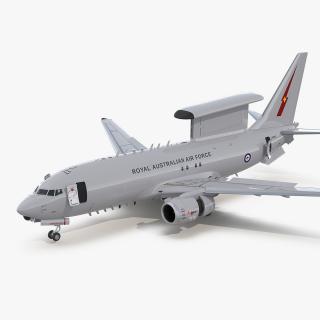 Boeing 737 Wedgetail Royal Australian Air Force Rigged 3D model