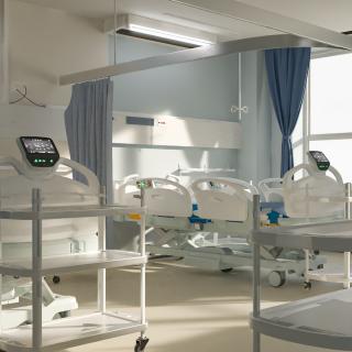 Four People Hospital Room Interior 3D model