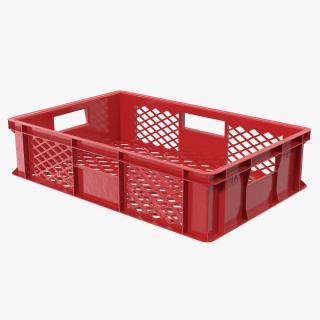 Plastic Crate Box 3D