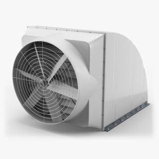 3D Roof Exhaust Ventilation Fan model