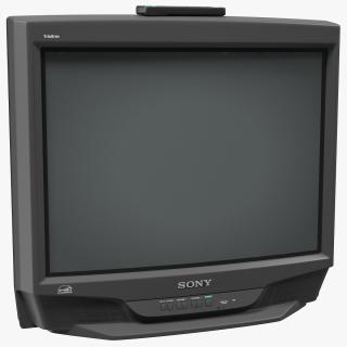 3D Sony KV-27S46 Retro CRT TV with IR Control Off