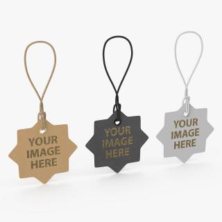 3D model Label Tag Star Your Image