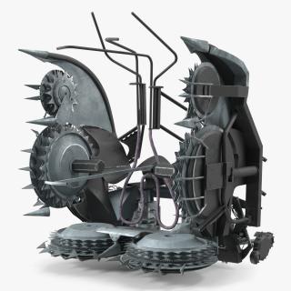 Forage Harvester Heads Folded 3D model