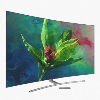 Samsung 65 inch 4K Curved Smart QLED TV 3D model