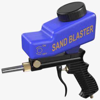 Lematec Sand Blaster Gun Blue 3D model