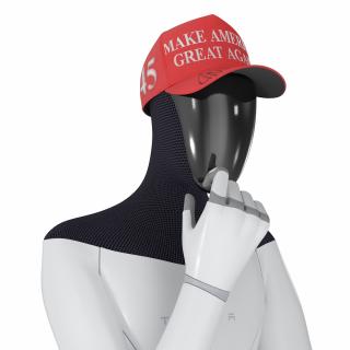 3D model Tesla Bot Standing Pose in MAGA Hat