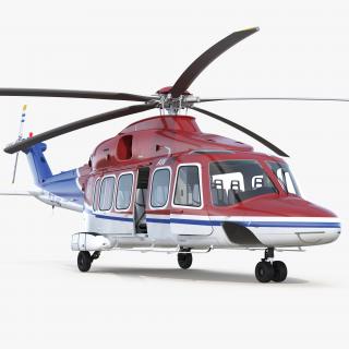 3D Agusta Westland AW189 Rigged model