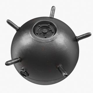 Old WWII Sea Mine 3D