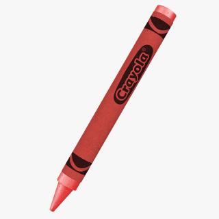 3D model Red Crayon