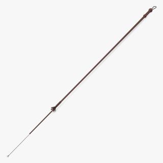 Cowboy Whip Brown 2 3D model