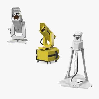 Airport Detection System Scanners Collection 3D model