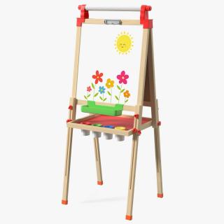 3D Easel Art Childrens Whiteboard 50 Inches with Picture model