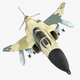 F-4E Kurnass Israeli Air Force Rigged 3D