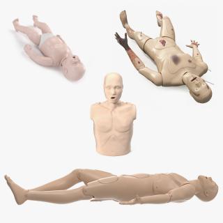 3D model First Aid Training Manikins Collection 2