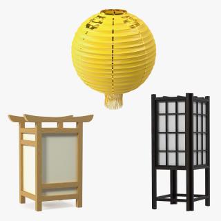 Asian Lantern Illuminate Accessories Collection 3D