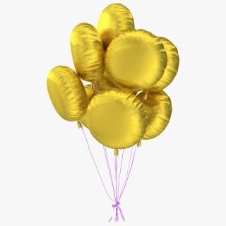 3D Helium Party Balloons Gold