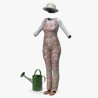 Women Gardener Clothes 3D