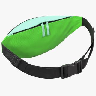 3D model Polyester Waist Bag Green