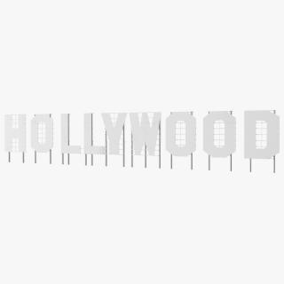 Hollywood sign 3D model