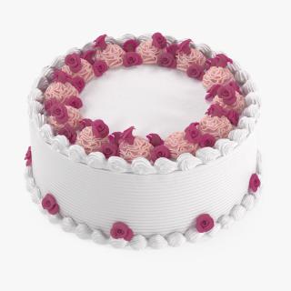 Cream Cake Sweet Dessert 3D model